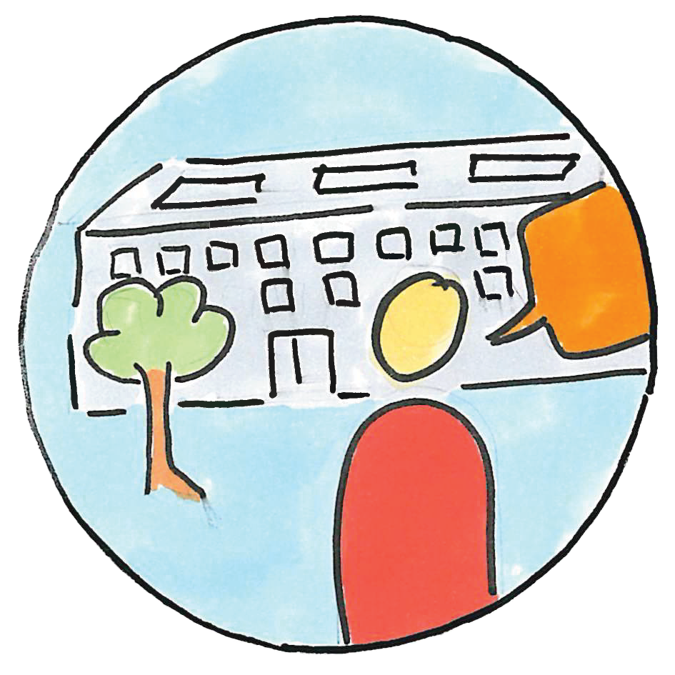 Bildbutton "Gremien" führt zur Unterseite Ämter und Gremien